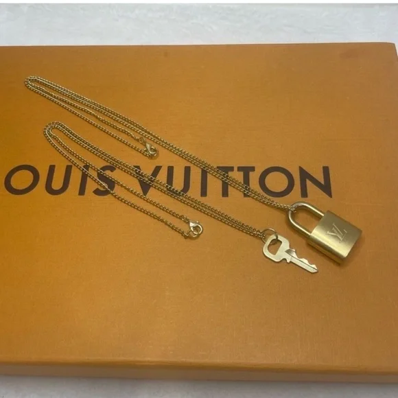 Authentic Louis Vuitton Lock and Key Necklaces - Picture 2 of 5